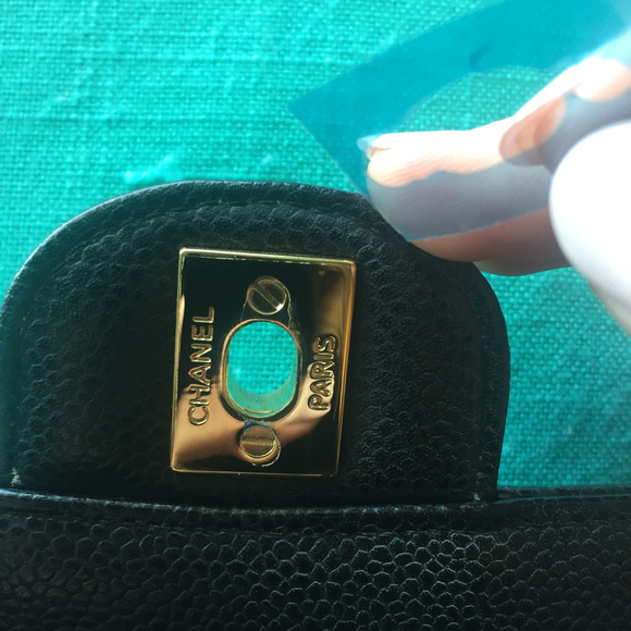 Chanel Classic Double Flap Caviar Black Medium M/L - Picture 5 of 8